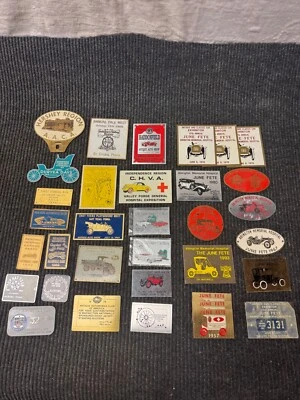 Vintage Pennsylvania Car Show Metal Badges Lot Of 35 Franklin Car Club ACCA - Image 1 of 4
