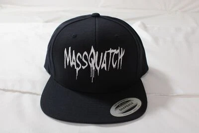 Massquatch Unisex Adulto Yupoong Bordado Snapback Sombrero CF6 Azul Marino Oscuro OSFM Foto 1 de 4
