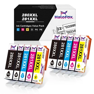 Cartucho de tinta 10 para Canon PGI-280 CLI-281 XXL PIXMA TS8120 TS8220 TS8320 TS9521 - Imagen 1 de 6