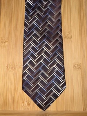 Corbata de seda geométrica multicolor Roberto Villini - 60L 4,0W Foto 1 de 2