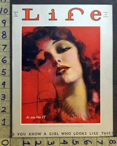 1930 IDEAL AMERICAN BEAUTY WOMAN SEXY ROLF ARMSTRONG ARTIST LIFE COVER FC2967 - Picture 1 of 1