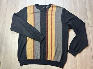 Vintage Bachrach Wool Blend Sweater Men’s Medium M Made In Italy 1990’s VTG - Picture 1 of 7