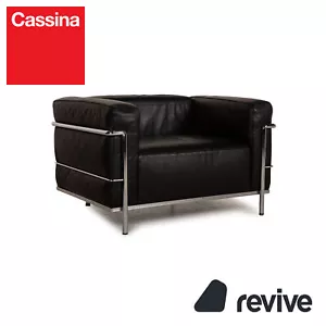 Cassina Le Corbusier LC3 Leder Sessel Schwarz - Bild 1 von 12