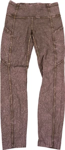 Lululemon Women’s Ice Wash Brown Fast Free Tight II 25” Ice Dye Leggings - 6 - Picture 1 of 4