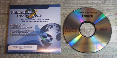 Practice Makes Perfect FRENCH The Learning Company Windows Macintosh Version 1.0 - Image 1 of 2