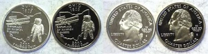 2002-S Ohio Statehood Quarter Silver & Clad Proofs 2 Coin Set - Picture 1 of 3