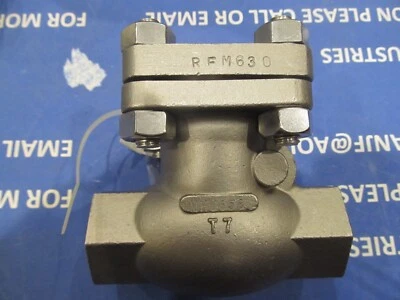 Aloyco 3/4"npt Swing Check Valve, 150lb 316/PTFE, 370C02006-3/4", Unused Surplus - Image 1 of 4