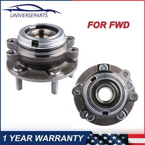 Paquete (2) Conjunto de cojinete de cubo de rueda delantera para 07-13 Nissan Altima tracción delantera 2,5 L diestro + diestro - Imagen 1 de 11