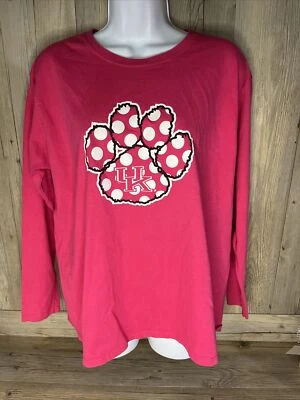Gildan University of Kentucky Wildcats Camiseta Manga Larga Rosa Talla XL Foto 1 de 4