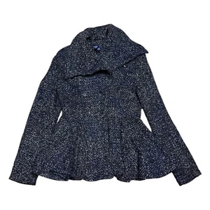 FREE PEOPLE Knit Luxury Designer Flared Casual Jacket Coat Womens Size 4 /Small  - Bild 1 von 6