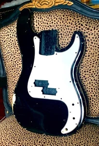P bass Body NITRO RELIC Black EBONY finish PLACE YOUR ORDER by JVGuitars - Picture 1 of 11