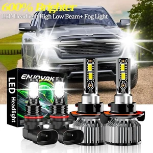 For Ram 2500 2010-2012 26000LM LED Headlight Hi/Lo Fog Light Bulbs Plug & Play - Picture 1 of 16