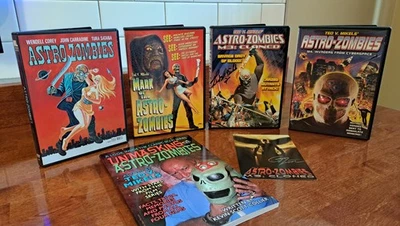 Astro Zombies DVD Collection Ted V. Mikels SIGNED Plus Book Unmasked RARE OOP - Image 1 of 4