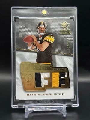 2008 SP Rookie Threads Ben Roethlisberger Flashback Fabrics Dual Patch /200 RC - Image 1 of 2