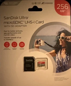 SanDisk Carte Mémoire Micro SD microSDXC UHS-l Haute Endurance 256 Go -... - Photo 1 sur 2