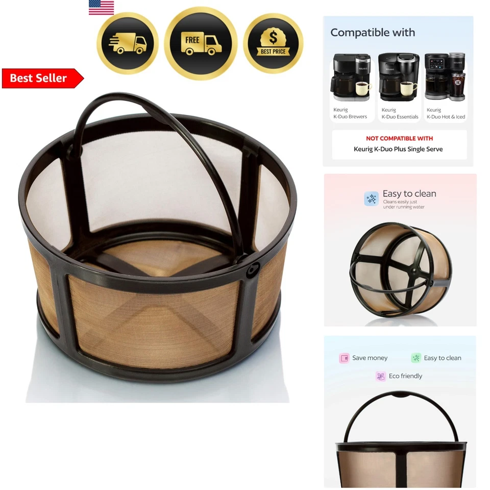 Filtro de café reutilizable para cesta de jarra Keurig K-Duo Hot Iced Essentials Foto 1 de 4