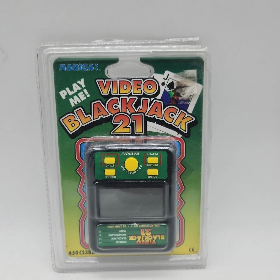 Radica Video Blackjack 21 Electronic LCD Handheld Model 450