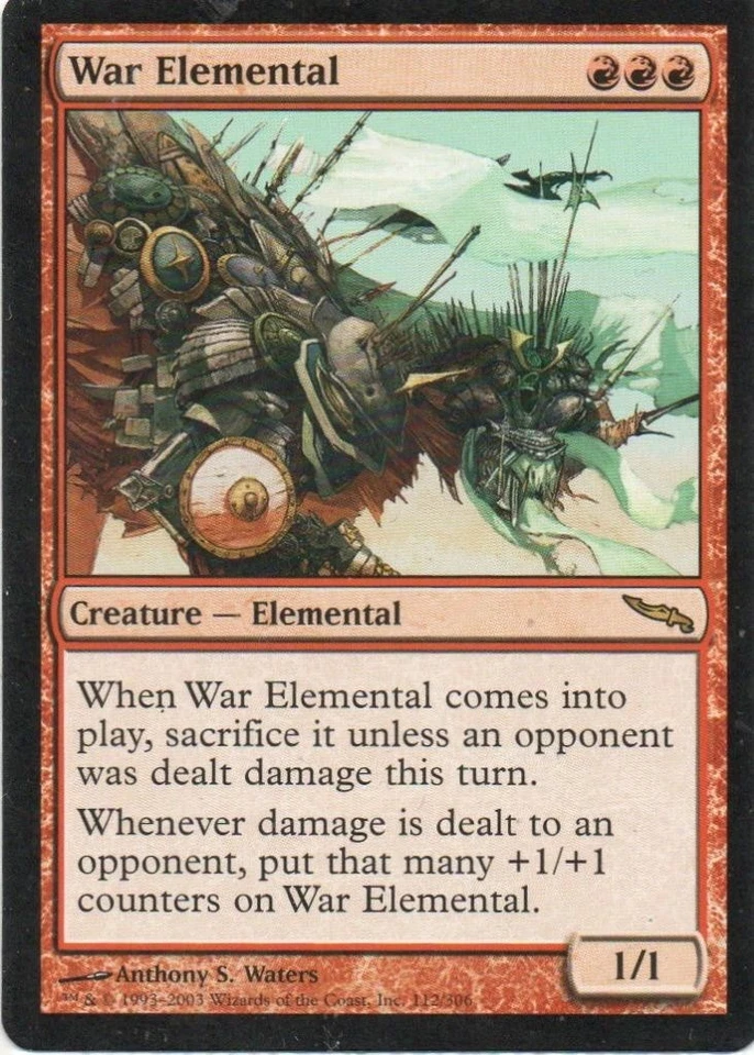 MTG: Mirrodin: War Elemental: Lightly Played Condition - Image 1 of 1