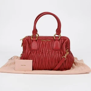 Miu Miu RLN059 Materasse Tote Shoulder Bag 148391358 - Picture 1 of 15