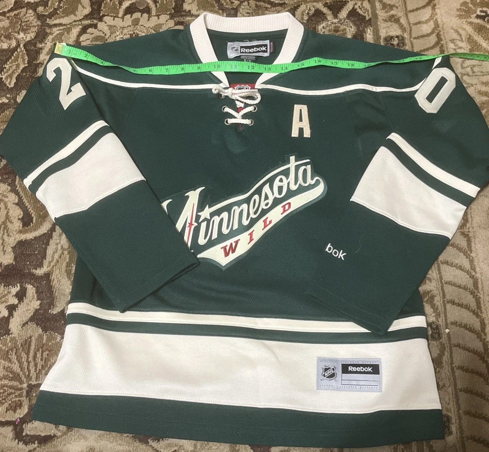 Camiseta deportiva de hockey para mujer Ryan Suter #20 Minnesota Wild Reebok verde blanca NHL S/P Foto 1 de 4