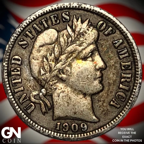1909 P Barber Dime  Q3015 Cover