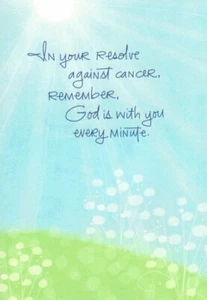 Encouragement Strength God Is With You During Cancer & Always Hallmark Card - Picture 1 of 3