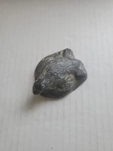Wolf Sculptures Inuit Art Hand Carved Soapstone Baby Seal Pup Figurine 3 Inch - Picture 1 of 5