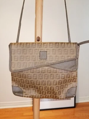 BOLSO DE MANO BANDOLERA VINTAGE 80' FENDI MONOGRAMA PVC HOMBRO Foto 1 de 4