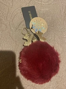 Forever 21 burgundy reindeer coin bag christmas stocking - Picture 1 of 3