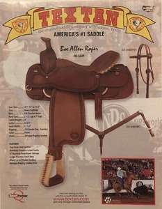 2010 Tex Tan Horse Saddle PRINT AD Americas #1 Original Yoakum Texas VTG 2010s - Picture 1 of 5
