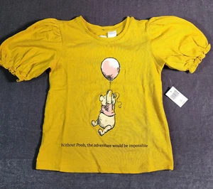 Winnie the Pooh Disney Parks Girls Top Shirt Size 5 / 6 NWT Disneyland World NEW - Picture 1 of 10