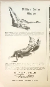 Munsingwear Foundtes 1940 anuncio vintage Million Dollar Mirage - Imagen 1 de 2