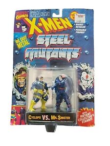 1994 TOYBIZ MARVEL X-MEN STEEL MUTANTS Cyclops Vs. Mr. Sinister Die Cast