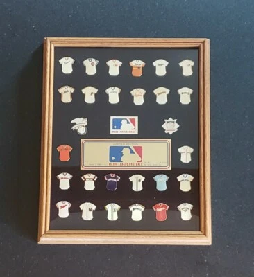 Vintage 1985 Major League Baseball Jersey Pin Set 26 Teams MLB Peter David #1265 - Image 1 of 4