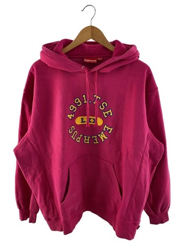 Felpa Supreme con cappuccio L cotone rosa SUPPTL006 usata