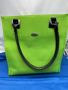Pierre Cardin Bag Tote Purse Bright Green Great Condition - Picture 1 of 5