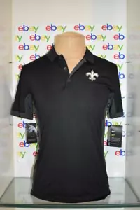Camisa polo New Orleans Saints Nike Performance 849253-010 talla pequeña negra nueva con etiquetas - Imagen 1 de 2