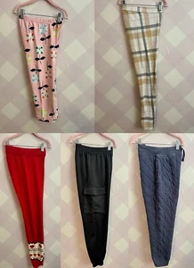 Lot Of 5 Pcs Girls Pants Crop Size 10Y Zara, HA, Janie And Jack, Black/pink/red - Picture 1 of 20