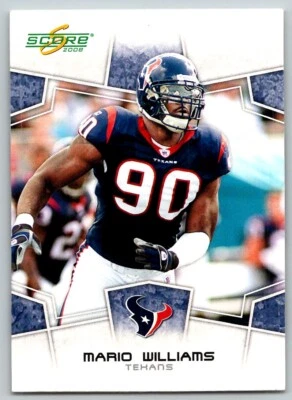 2008 SCORE MARIO WILLIAMS HOUSTON TEXANS #124 - Image 1 of 2