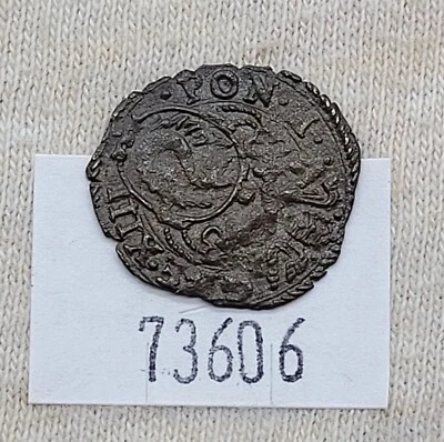 WPCoins ~ 1572-1585 Papal States Quattrino Gregory XIII Billion - Image 1 of 4
