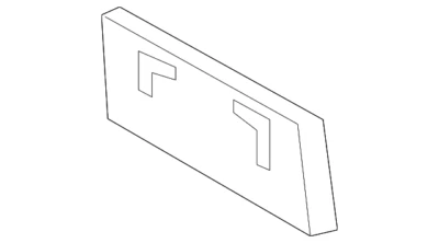 Genuine Lexus License Bracket 52114-0E030 - Image 1 of 2