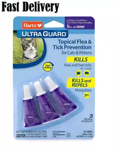 Hartz UltraGuard Topical Flea & Tick Prevention for Cats and Kittens - 3 Monthly - Picture 1 of 6