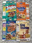 (Group of 4) Classic 90s Cereal Boxes Triples Mini Buns King Vitamin DD Crunch