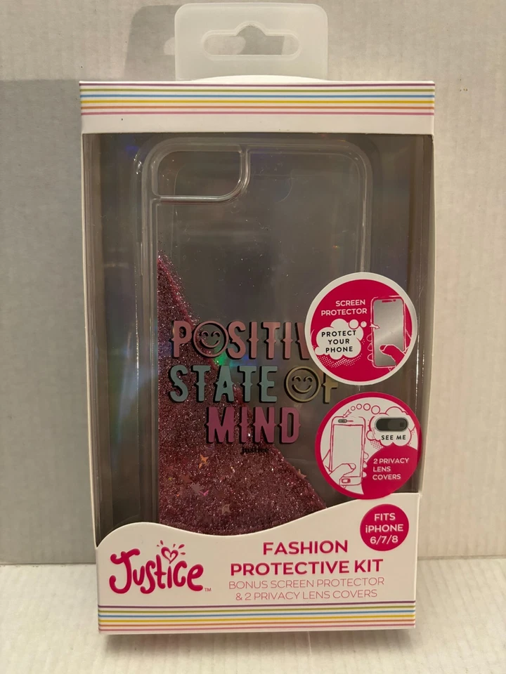 NOVO Kit de Proteção Justice Positive State of Mind Moda para iPhone 6/7/8 - Imagem 1 de 4
