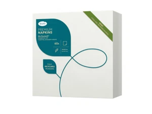 Bio Dunisoft Napkin 40 x 40 cm White 60pcs Napkins - Picture 1 of 3
