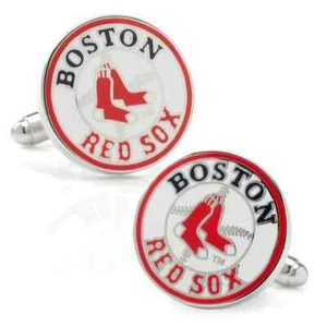 Boston Red Sox Unisex Manschettenknöpfe mit kultigen roten Socken Logo - Bild 1 von 3