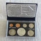 NEW ZEALAND 1977 COIN PROOF YEAR SET WITH SILVER WAITANGI DOLLAR - complete