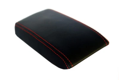 Reposabrazos de consola central cubierta de cuero sintético para Mazda MX-3 92-98 puntada roja Foto 1 de 4