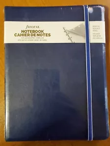 "FILOFAX RECARGABLE NOTEBOOK CLÁSICO A5 8,25""x5"" Cierre elástico Cubierta Azul - Imagen 1 de 2