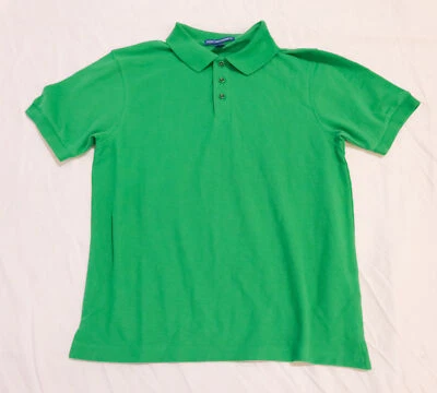 Polo Port Authority para niño resistente a las arrugas tacto de seda CK7 Kelly verde grande Foto 1 de 3